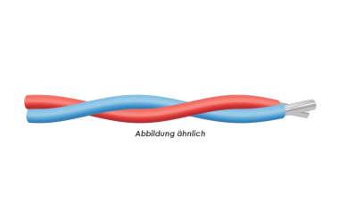 YV-Draht 2x0,6/1,1 rot-blau   Spule 100m 