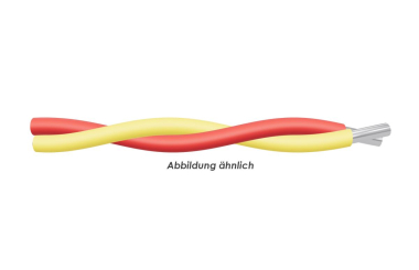 YV-Draht 2x0,6/1,1 rot-gelb   Spule 100m 
