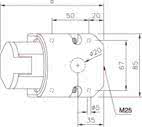 ABL CEE Wandsteckdose, IP44, 32A, D52S30 