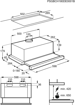 AEG DPB 2621 S Flachschirmhaube 