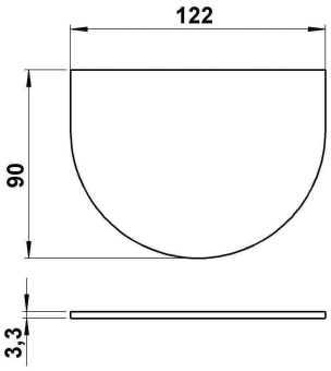 Albert G 336, Halb-oval Scheibe 90220336 