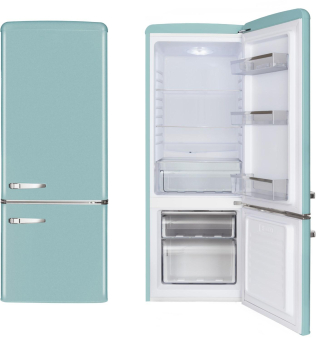 Amica KGCR 384150 T türkis Kühlkombi 