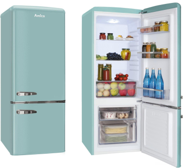 Amica KGCR 384150 T türkis Kühlkombi 