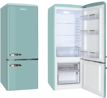 Amica KGCR 384150 T türkis Kühlkombi 