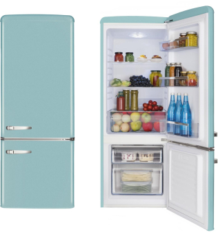 Amica KGCR 384150 T türkis Kühlkombi 