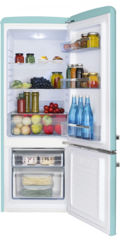 Amica KGCR 384150 T türkis Kühlkombi 