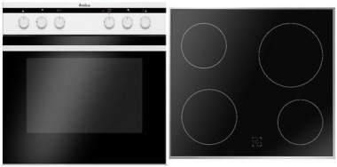 Amica EHC 12717-2 W ws EB-Herdset 