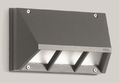 BEGA Wandleuchte silber 3000K   22172AK3 
