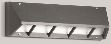 BEGA Wandleuchte silber 4000K   22175AK4 