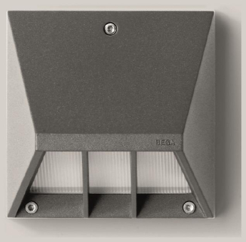 BEGA Wandleuchte 3000K silber   22228AK3 