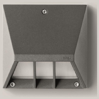 BEGA Wandleuchte silber 4000K   22228AK4 