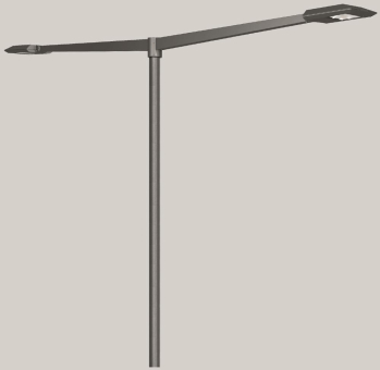 BEGA E-Aufsatzleuchte silber    77736AK4 