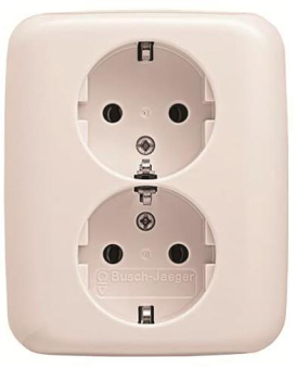 BJ SCHUKO Doppelsteckdose    202 EUJ-214 