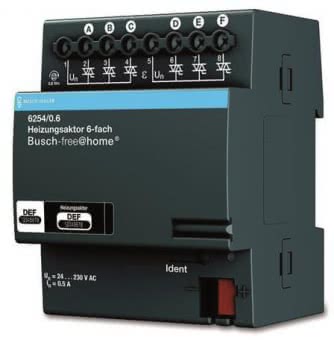 BJ Heizungsaktor 6-fach REG     6254/0.6 