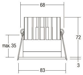 BRUM LED-Einbauleuchte          12035173 