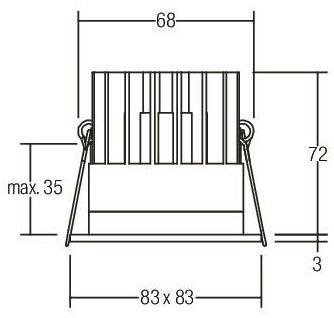 BRUM LED-Einbauleuchte          12036853 
