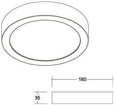 Brumberg LED-Anbaupanel 230V AC 12245073 