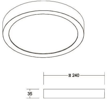 Brumberg LED-Anbaupanel 230V AC 12246073 