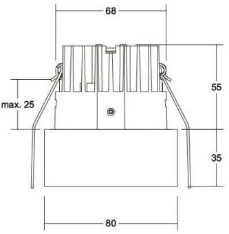 Brumberg LED-Einbaudownlight    12391173 