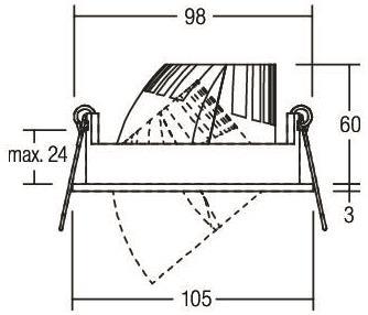 BRUM LED-Einbauleuchte 500mA,   12417173 