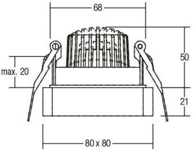 BRUM LED-Einbaustrahler         13127173 