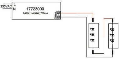 Brumberg LED-Konverter 700mA    17723000 