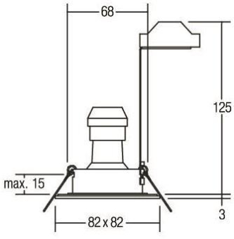 Brumberg HV-Einbaul. GU10       36005070 