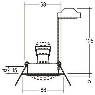 BRUM HV Einbauleuchte rund      36141020 