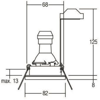BRUM HV-Einbaustr. GU10 max.    36149250 