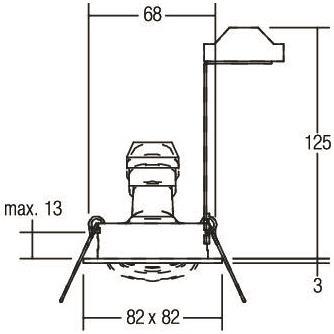 BRUM HV-Einbaustr. GU10 max.    36188250 