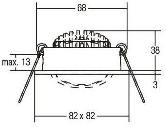 BRUM LED-Einbaustrahler         38262253 