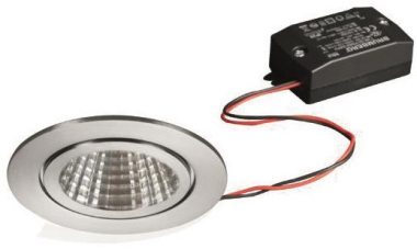 BRUM Einbaustrah. rund 6W Edelstahl BB15 