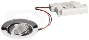BRUM LED-Einbaustrah. IP65 chrom  DAMITA 