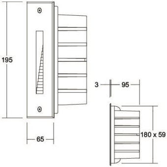Brumberg LED-Wandeinbaul. 2W    60210183 