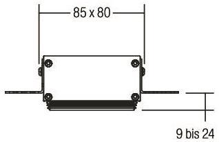 BRUM Einputzring quadratisch zu 82042170 