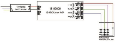 BRUM LED 6 Zonen Fernbedienung  18197000 