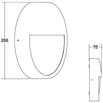 BRUM Außenleuchte EYE schwarz   10037183 
