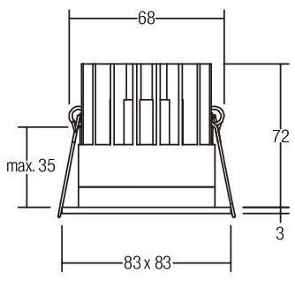 Brumberg LED-Einbauleuchte      12036854 