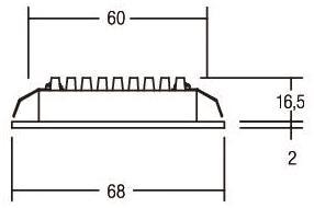 BRUM LED-MM-Einbaustrahler weiß 12090073 