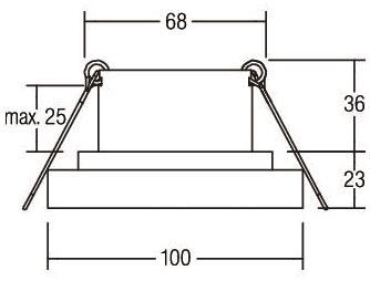 BRUM Einbauleuchte strukturweiß 12226173 