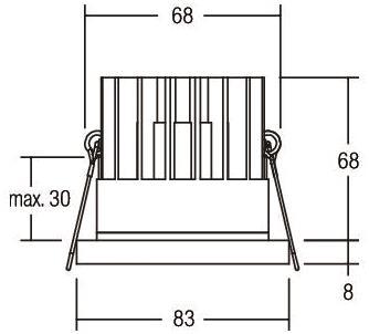 Brumberg LED-Einbauleuchte      12270184 