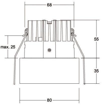 Brumberg LED-Einbaudownlight    12391173 