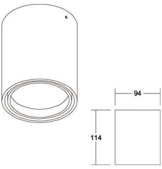 BRUM LED-Anbaudownlight 230 V   12394173 