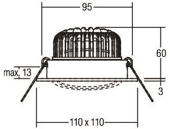 Brumberg LED-Einbaustrahler 350 12396074 