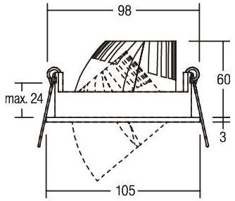 BRUM LED-Einbauleuchte 500mA,   12417173 