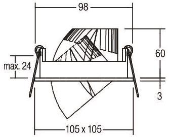 BRUM LED-Einbauleuchte 500mA,   12418173 