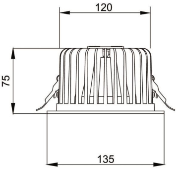 Brumberg LED DL 230V 4000K rund 12560174 