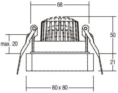 BRUM LED-Einbaustrahler         13127173 