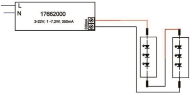 BRUM LED-Konverter 350mA 1-7,2W 17662020 
