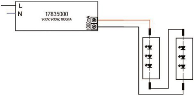 BRUM LED-Konverter 1000mA 33W,  17835010 